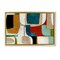 Stupell Industries Abstract Cubism Shapes Floater Framed Canvas Wall Art Design by Kippi Leonard